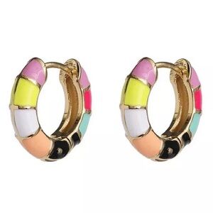 BaubleBar Colorful Hoop Earrings